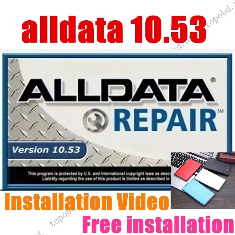 

Alldata10.53 software Support American cars, updated to 2014+Wiring diagram+Installation Video+Free installation
