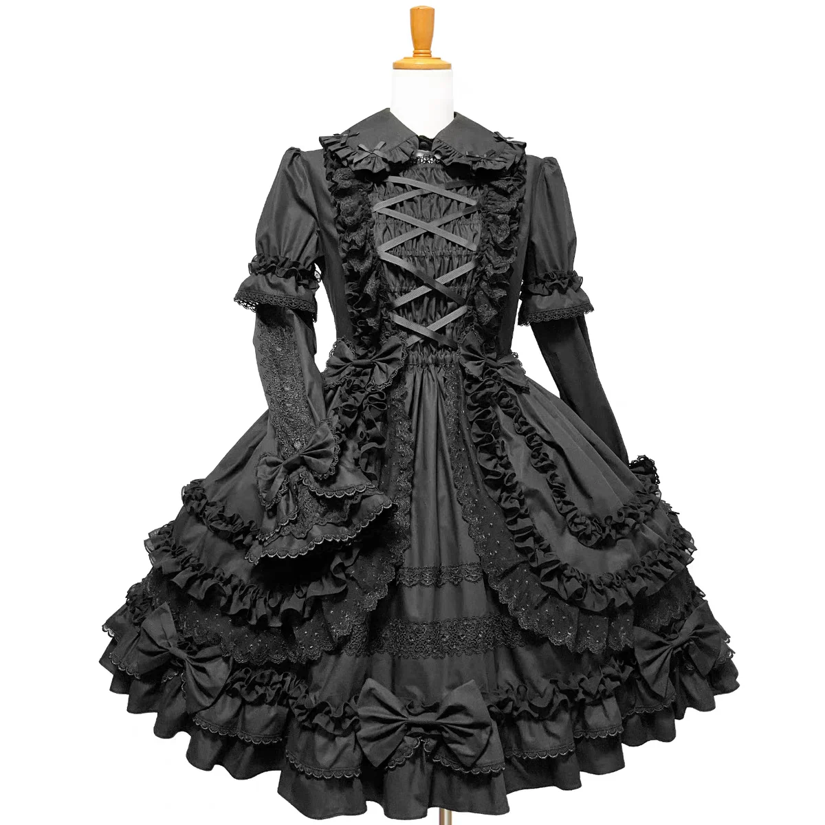 

Готическое платье Лолиты из черного атласа с замком, костюм для косплея, сексуальный наряд горничной на Хэллоуин, костюм для рождественской вечеринки, индивидуальный пошив