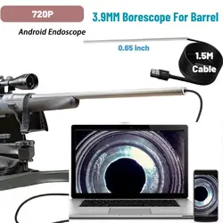 3.9mm Lens Rifle Endoscope Camera Flexible Probe Visual Barrel Inspection Tool Borescope Gun Inspection Camera