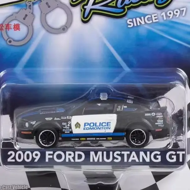 

1: 64 2009 Ford Mustang GT - Edmonton Police, Alberta, Canada - Blue Line Racing 25 Years Advanced Car Model Collectibles