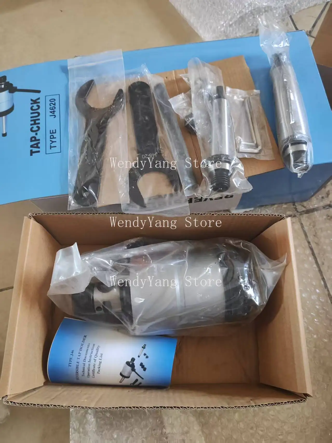 

J467 J4612 J4620 Самовосстанавливающаяся резьбовая головка Реверсивный резьбовой патрон Набор резьбовых патронов Гибкая резьба