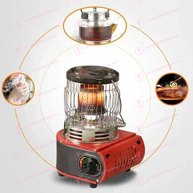 Portable Heater for Outdoor Camping Gas Stove Windproof Tourist Gas Burner Tent Stoves Heater Picnic BBQ Cooking Stove
