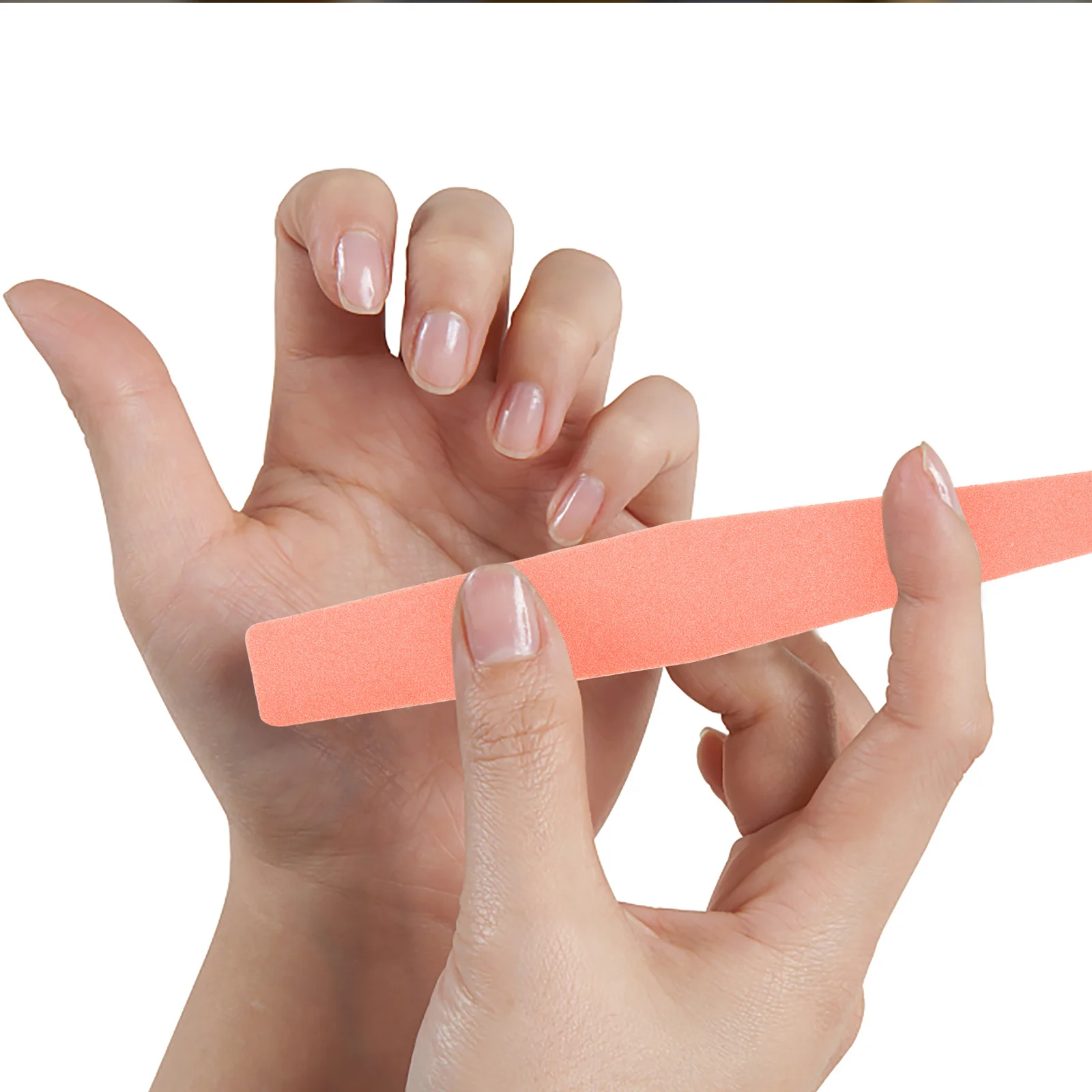 

10pcs Double Files Orange Waterproof Women Nail Files Emery Boards For Manicure Shaping Buffing Nail Art Tools