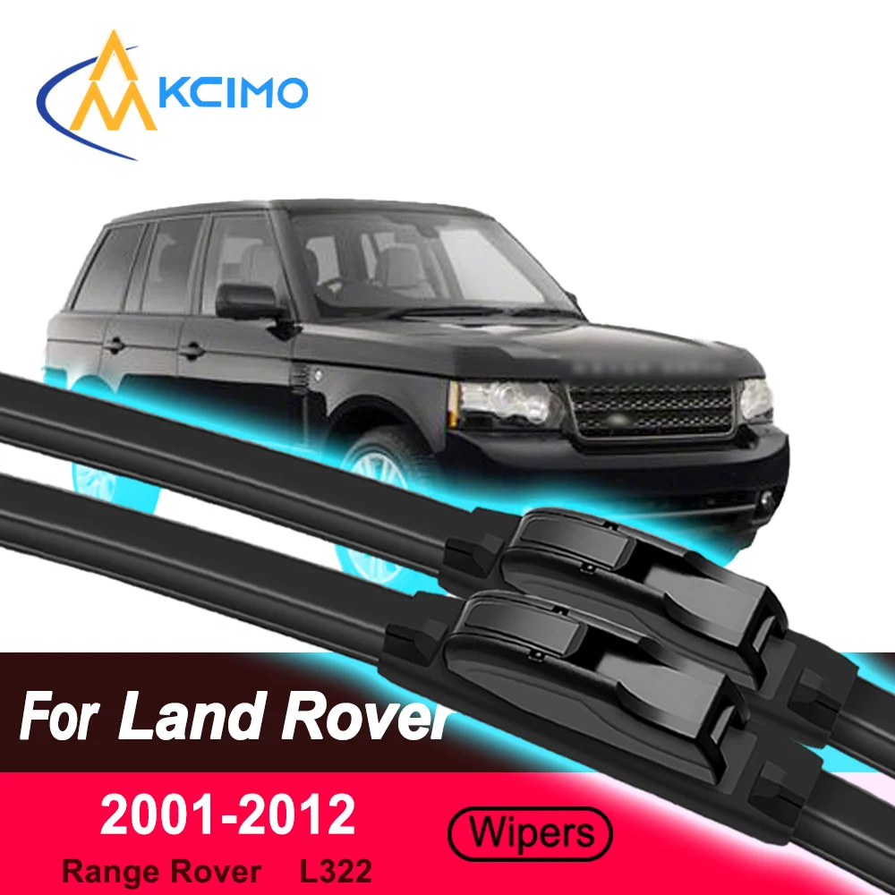 

Front Wiper Blades For Land Rover Range Rover L322 2001-2012 2Pcs Noiseless Frameless All-Season Rubber Blades