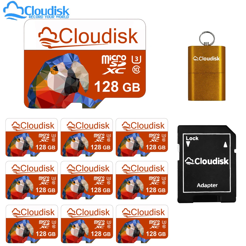 

Cloudisk 10 Pieces Micro SD 8GB 4GB 2GB 1GB TF Card Flash Memory Card 128GB 64GB 32GB 16GB U3 C10 A1 Adapter Read Free For Phone