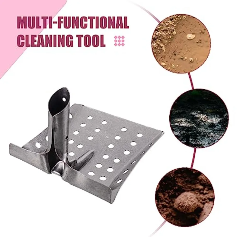 مجرفة حديقة شديدة التحمل لخلع الطين ومنظف الصرف المعدني ومغرفة حفار الرمل مثالية لصيانة الصرف واستخلاص الفحم