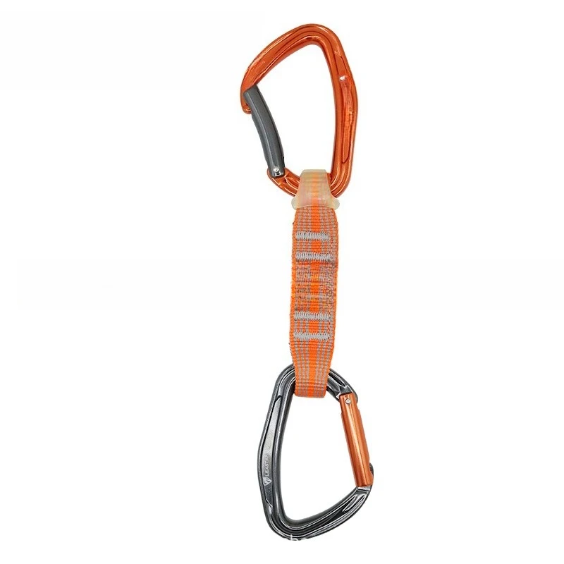 

Outdoor climbing quick hanging multi-functional mountaineering high-altitude protective lock flat belt climbing equipment