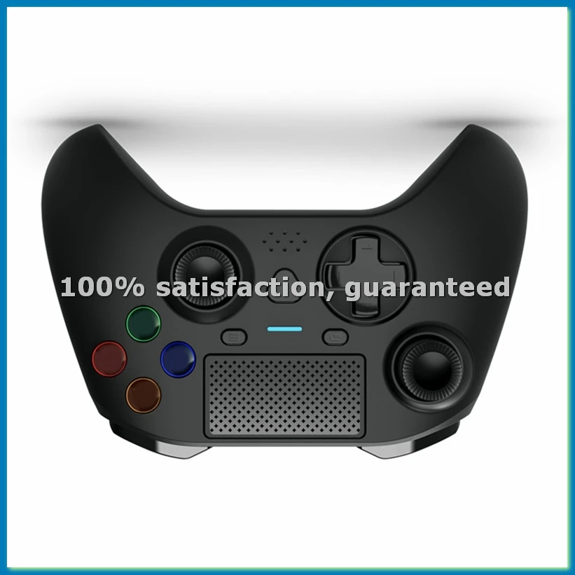 

Беспроводной игровой контроллер для консоли, Bluetooth-геймпад с RGB-подсветкой и вибрацией, черный-ABHG