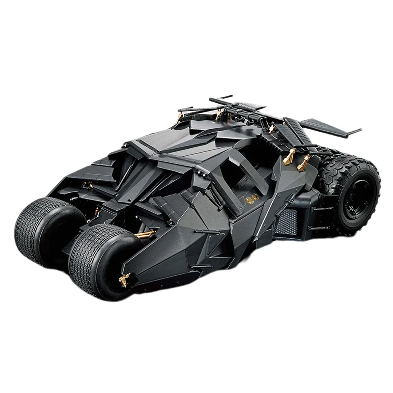 Original Genuine Batman Batmobile Bruce Wayne 1/35 Bandai Anime Model Toys Action Figure Gifts Collectible Ornaments Boys Kids