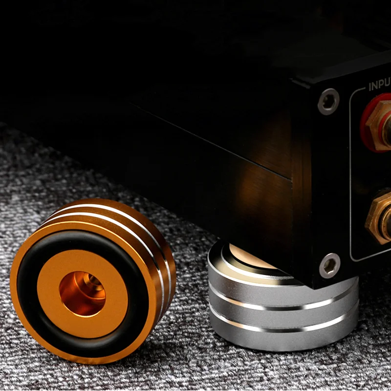 HiFi AMP المتكلم الألومنيوم عزل قدم الوسادة استخدام ل القرص الدوار DAC ستيريو مكبرات الصوت مكبر للصوت قدم منصات 40x20mm
