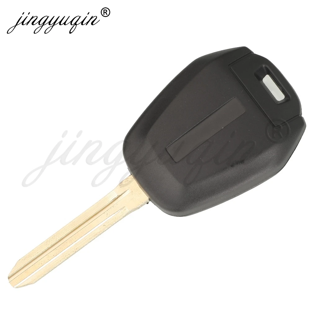 jingyuqin Remote Car Key Contro Fit for ISUZU D-Max M-UX 433.92Mhz ASK ID46 Chip TOY43 Blade Auto Key Fob Replacement 2 Buttons
