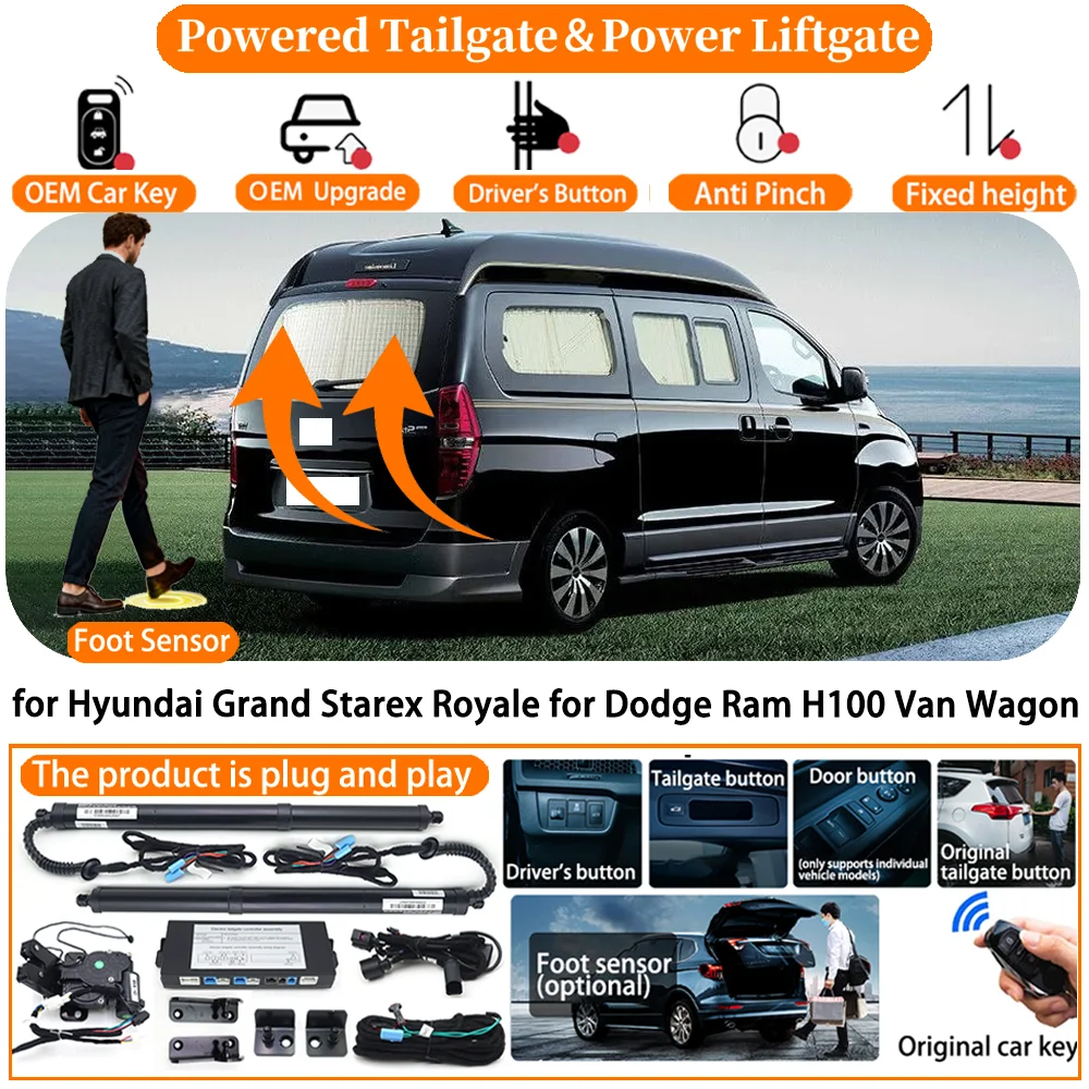 

Car Powered Tailgate system for Hyundai Grand Starex Royale for Dodge Ram H100 Van Wagon Automatic Electric Power Tailgate kit