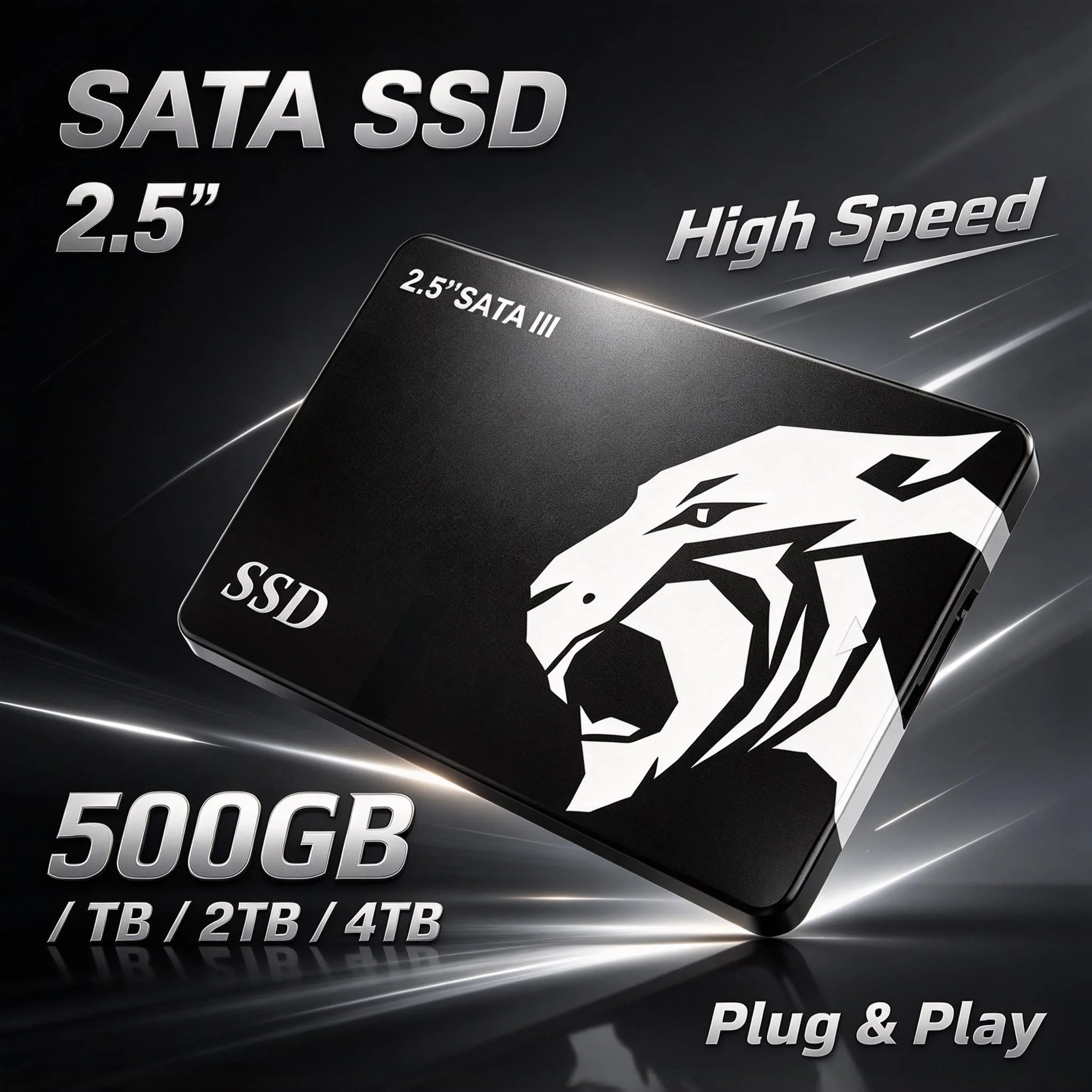 New 2.5 Inch SATA III Solid State Disk Embedded SSD 4TB 2TB 500GB 1TB Hard Drive for Computer Laptop PC Notebook Fusion Max