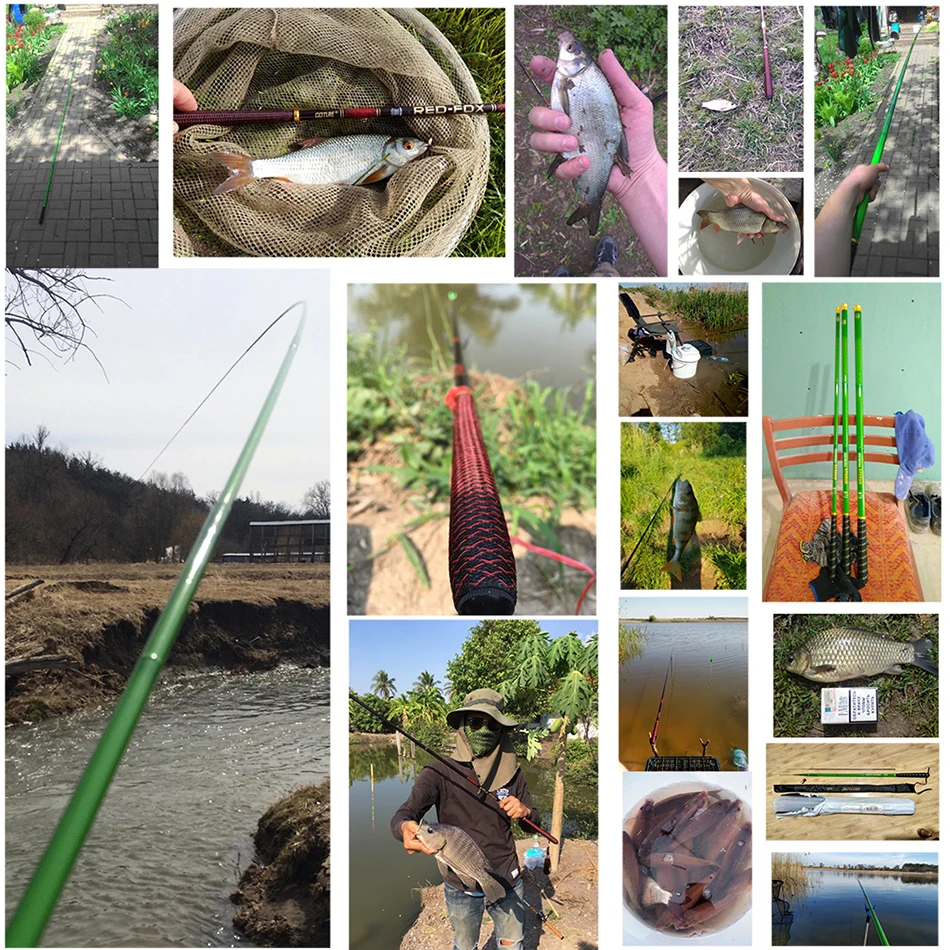 Goture BREEZE Power Hand Rod 3.6M-7.2M 32T Telescopic Fishing Rod Carbon Fiber 3:7 Tenkara Pole Freshwater Stream Carp Fishing