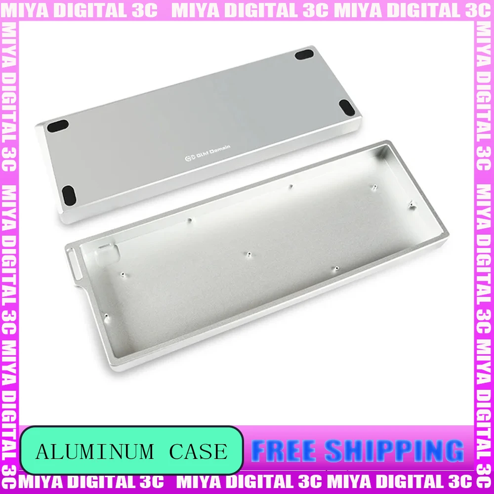 

CNC Anodized Aluminum Customized Keyboard Case MAD60 GH60 Wotting60HE Keyboard Shell Gaming Pc Accessory with Ribbon Hole