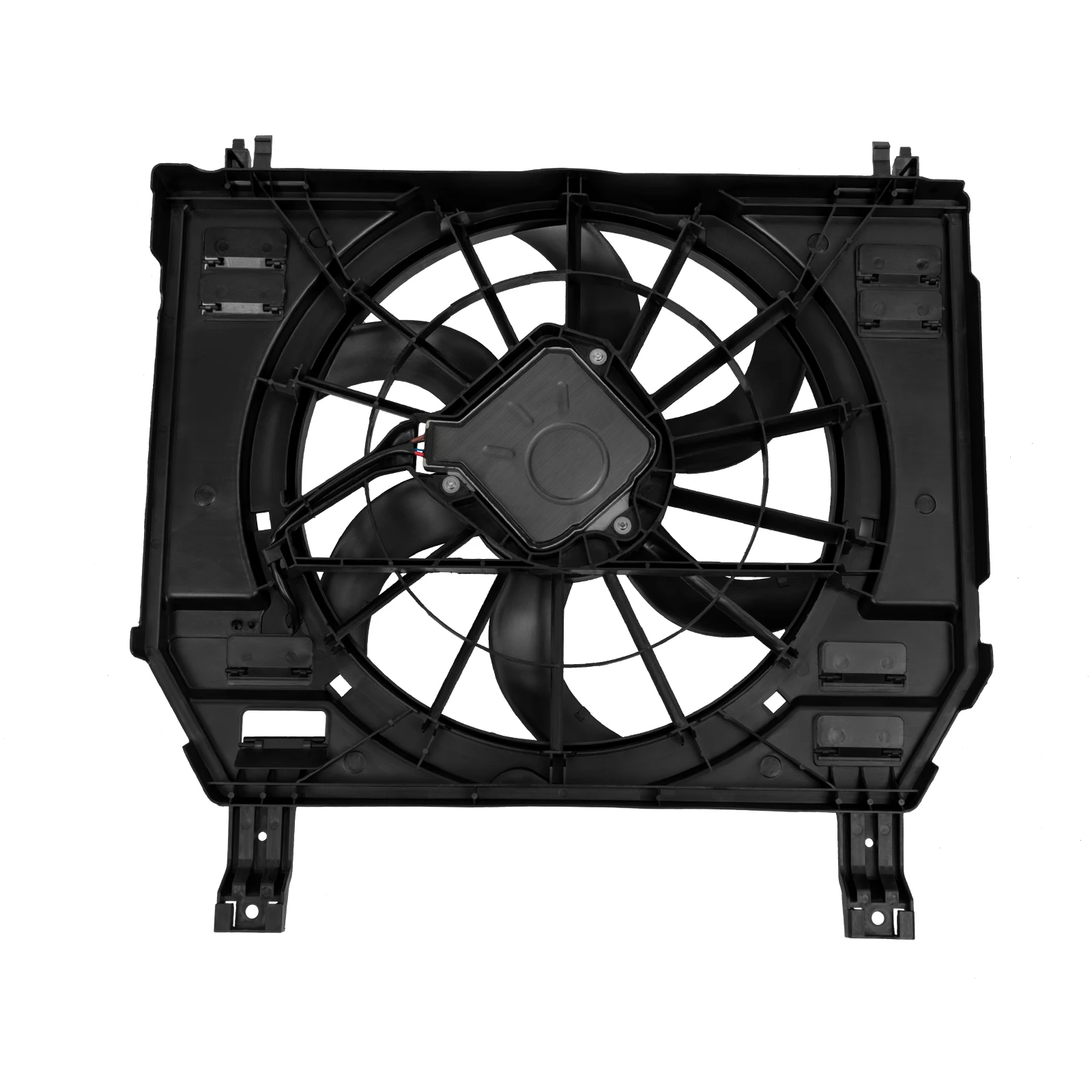 Engine Radiator Cooling Fan Assembly Black Radiator Cooling Fan For 2013-2018 Land Rover Range Rover 3.0L 5.0L