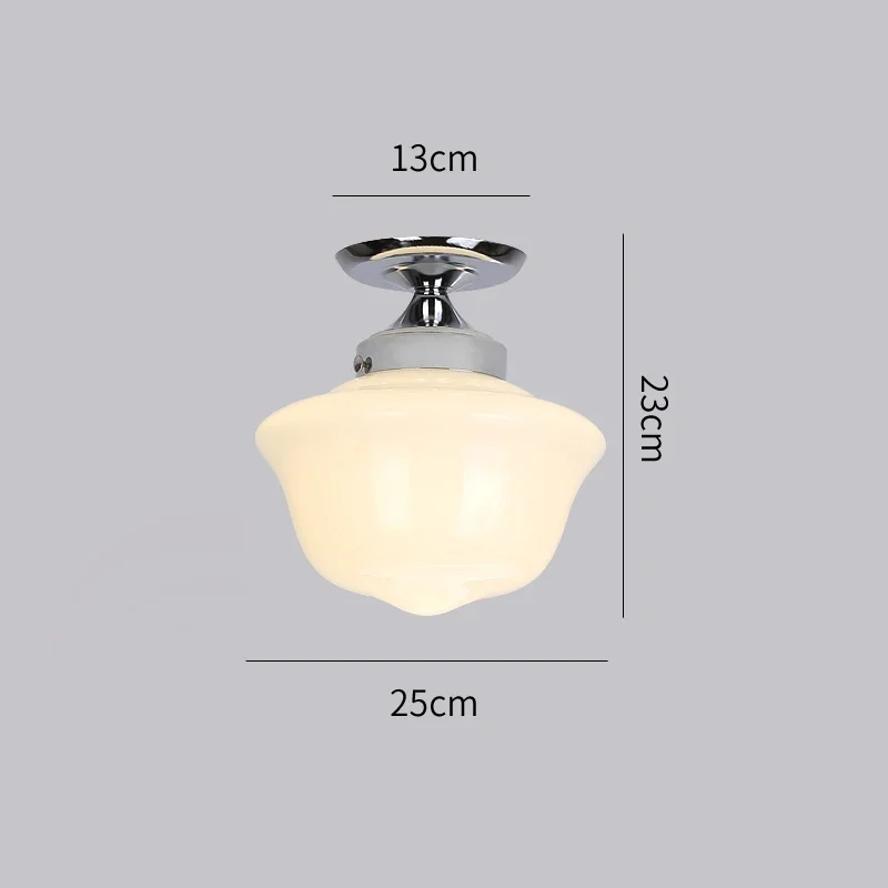 Yarra Schoolhouse pendant lamps Vintage mid century lamp For Bedroom Kitchen Study Room milky white glass light Indoor loft lamp