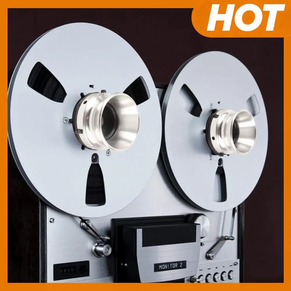 

1 Pair Reel To Reel Tape Nab Hub Adapter Aluminum Alloy 10 Inch Opener (Silver)