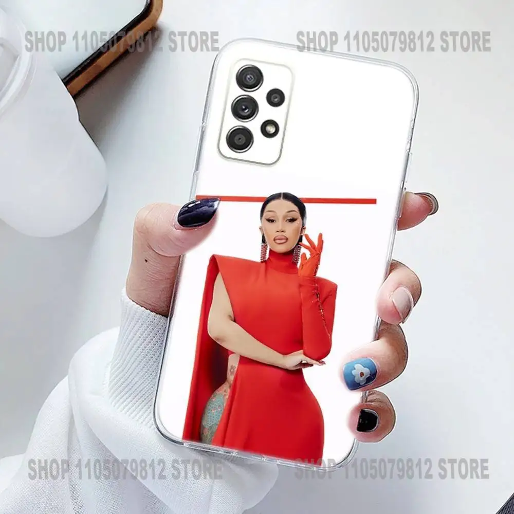 حافظة هاتف Am I the Drama C-Cardi B من السيليكون لهاتف سامسونج S30,23,21,22,20 FE lite,S10,9,PIus Note20 Ultra Soft Transparent #2