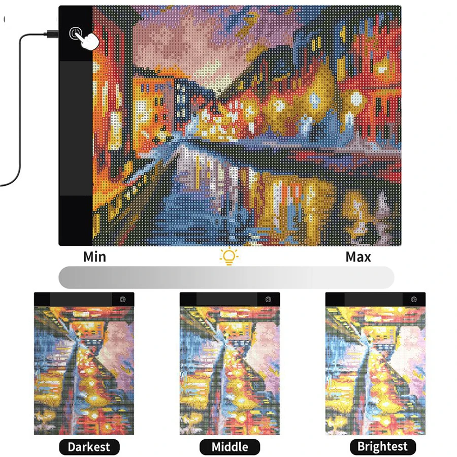 5d Diamond Painting Led Light Pad A5/A4 Led Drawing Board Tablet and Optional Diamond Painting Accessories Light Pad Stand