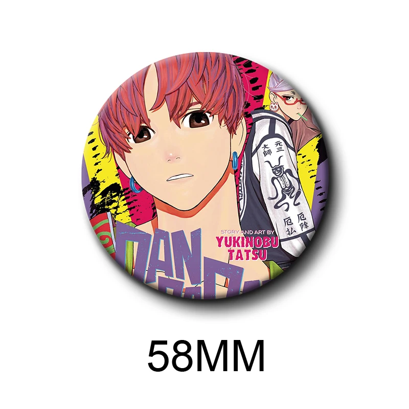 Anime Dandadan Icons Lapel Pins Cartoon Character Cosplay Badge Handmade Tinplate Round Brooch Hat Clothes Jewelry Accessories - Image 6