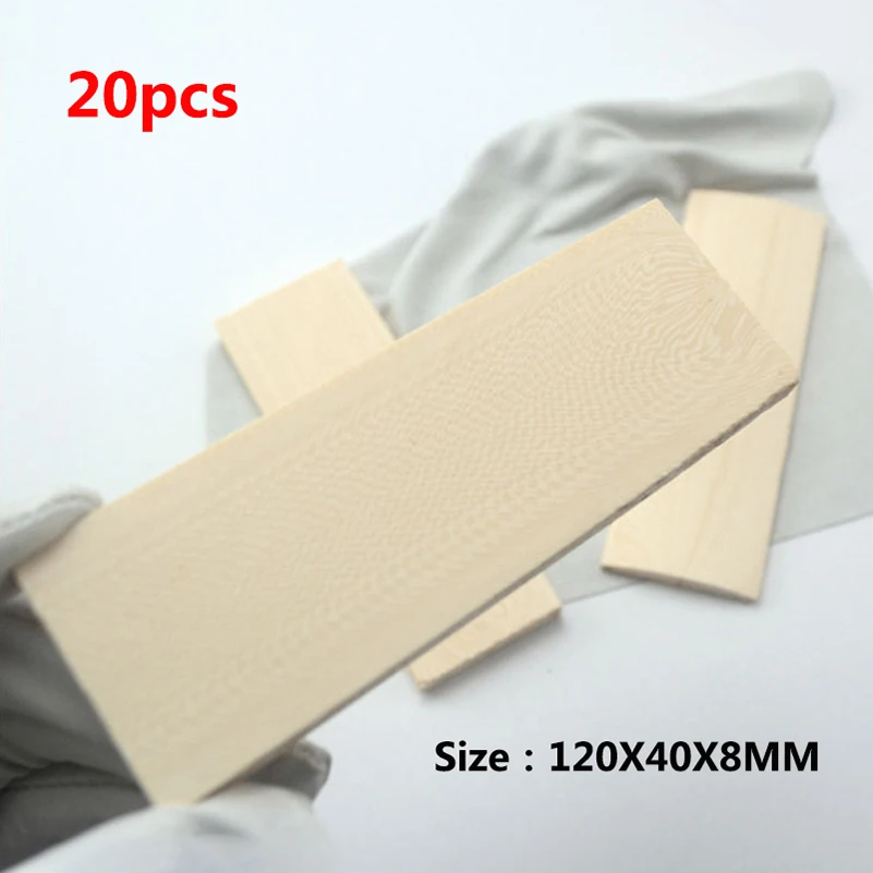 20pcs/lot Synthetic Ivory Resin Knife Handle Patch Material Board Knives EDC Tool DIY Making Carving Material Plate White