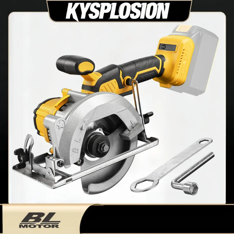 5Inch Electric Circular Saw 140MM Brushless Cordless Power Tool for Dewalt 20V Battery Cutting Woodworking Tools