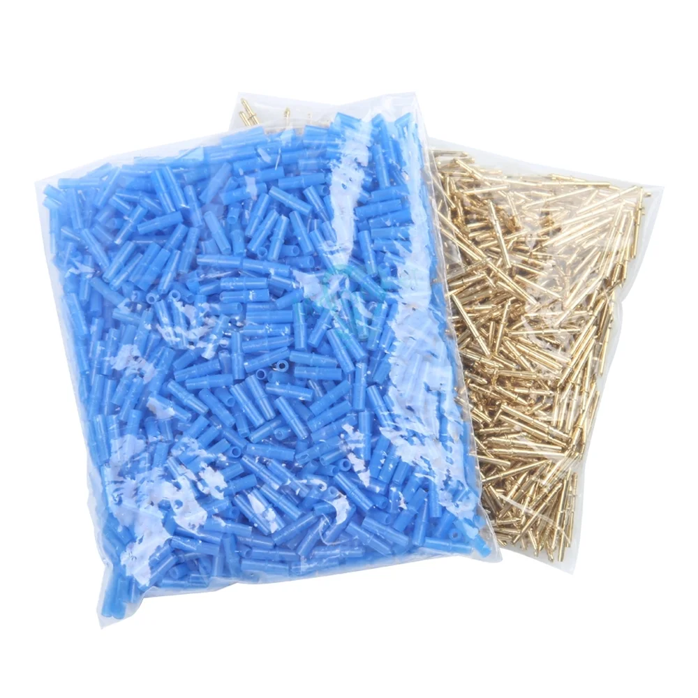 Dental  Brass Small Conjunction Nail Pin with Plastic Blue 980sets/bag Sleeve On Stone Model Work New Style 1.6*18mm