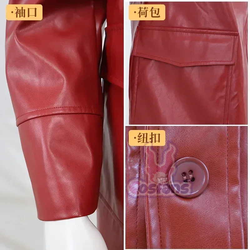 Fight Club Tyler Durden Cosplay Costumes Tyler Durden Brad Biker Leather Jacket Red Coat Shirt Glasses Halloween Party Suit