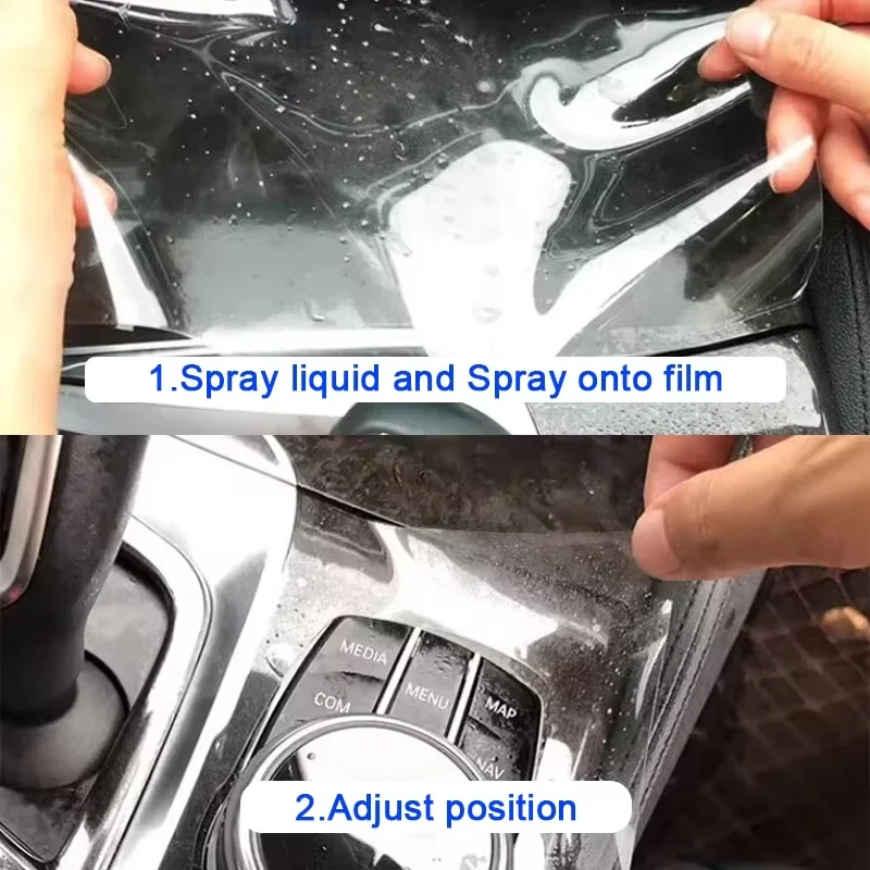 وحدة التحكم المركزية الداخلية طبقة رقيقة واقية واضحة بولي TPU PPF سيارة المضادة للخدش تينت تجديد مجموعة لفولكس واجن Vw Id4 Id 4 Crozz Id6 Id 6 #6