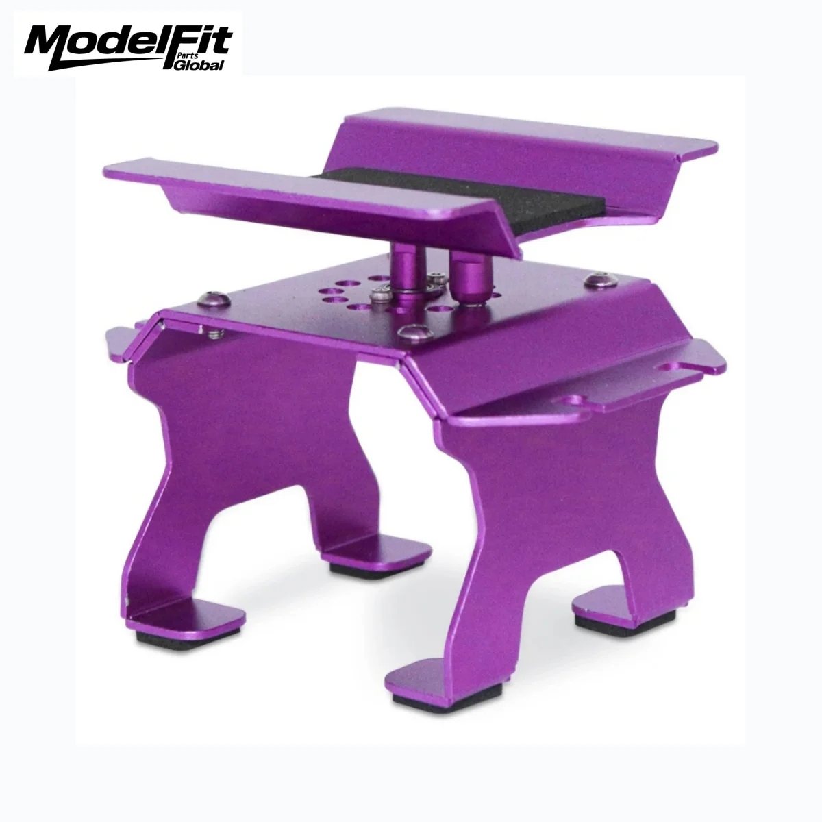 Simulated Repair Workbench Aluminum Rotating Maintenance Stand With Shock Mount For 1/18 1/24 RC Crawler SCX24 TRX4M FCX18 FCX24