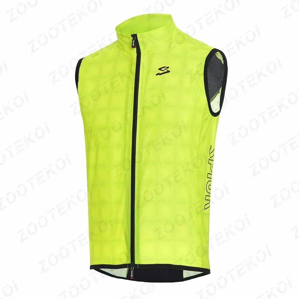 Spiukful summer vest top  lightweight windproof cycling gilet men cycling windbreak vest MTB Sleeveless Multifunction wind vest