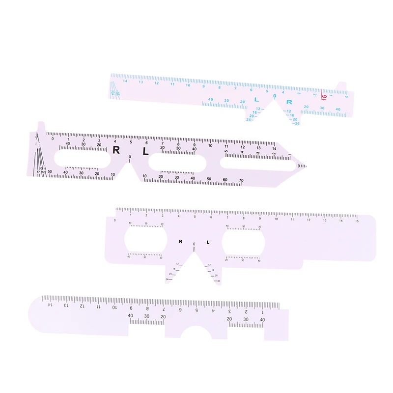 Régua optométrica reta macia Medir a distância do aluno Eye Ophthalmic Tool Occluder para teste de visão