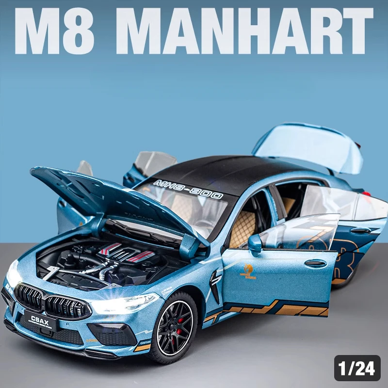 1:24 M8 Supercar Alloy Metal Diecast Model Car Collect Hobby Bookshelf Computer Ornament Gift For Friend