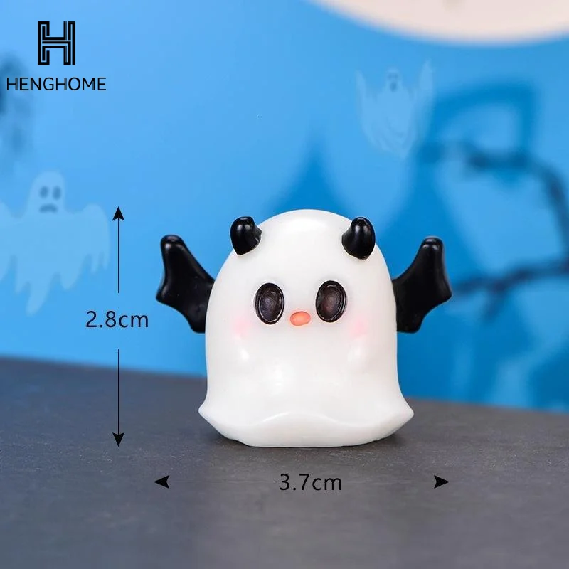 Halloween Mini Resin Figurines Adorable Cartoon Design Bright Colors For Outdoor Ornament Spooky Holiday Party Decoration Craft