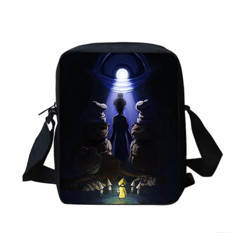Little Nightmares shoulder bag, large capacity, lightweight, cartoon print, new school style for male and female students