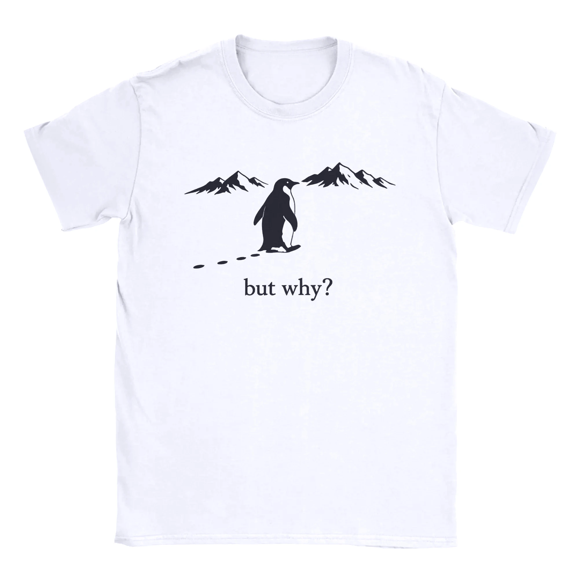 Women's Nihilist Penguin T Shirt  Harajuku Streetwear Funny Short Sleeve Crewneck Tee Shirt Gift Idea T-Shirt Holiday Clothing