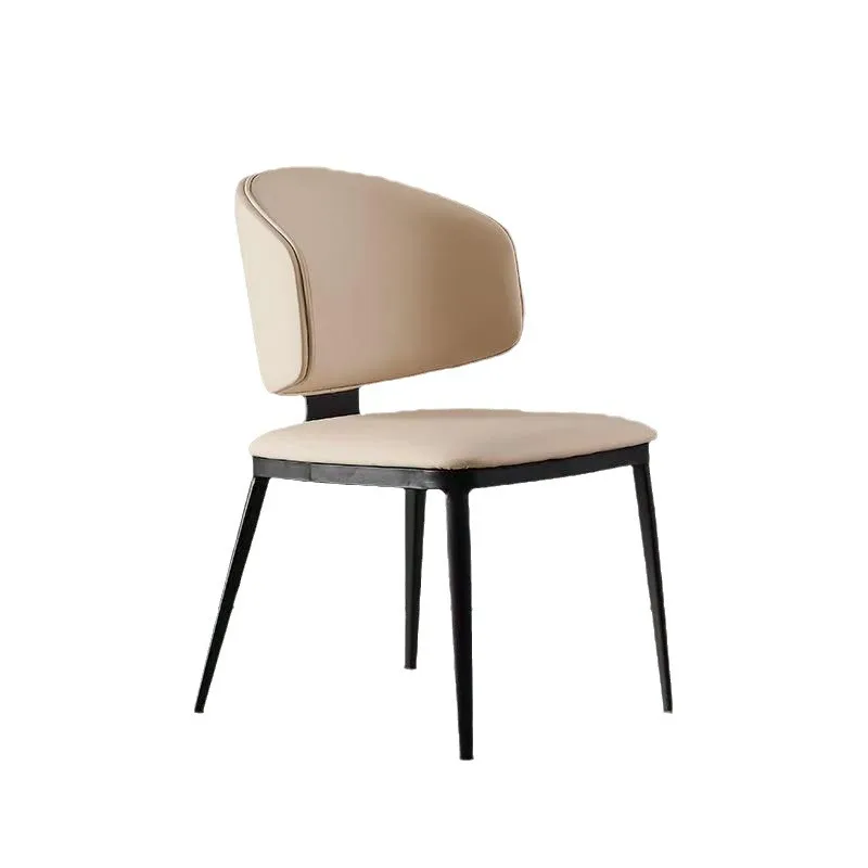 

Italian minimalist, cat scratching dining chair, modern simplicity and light luxury, high-end home back chair