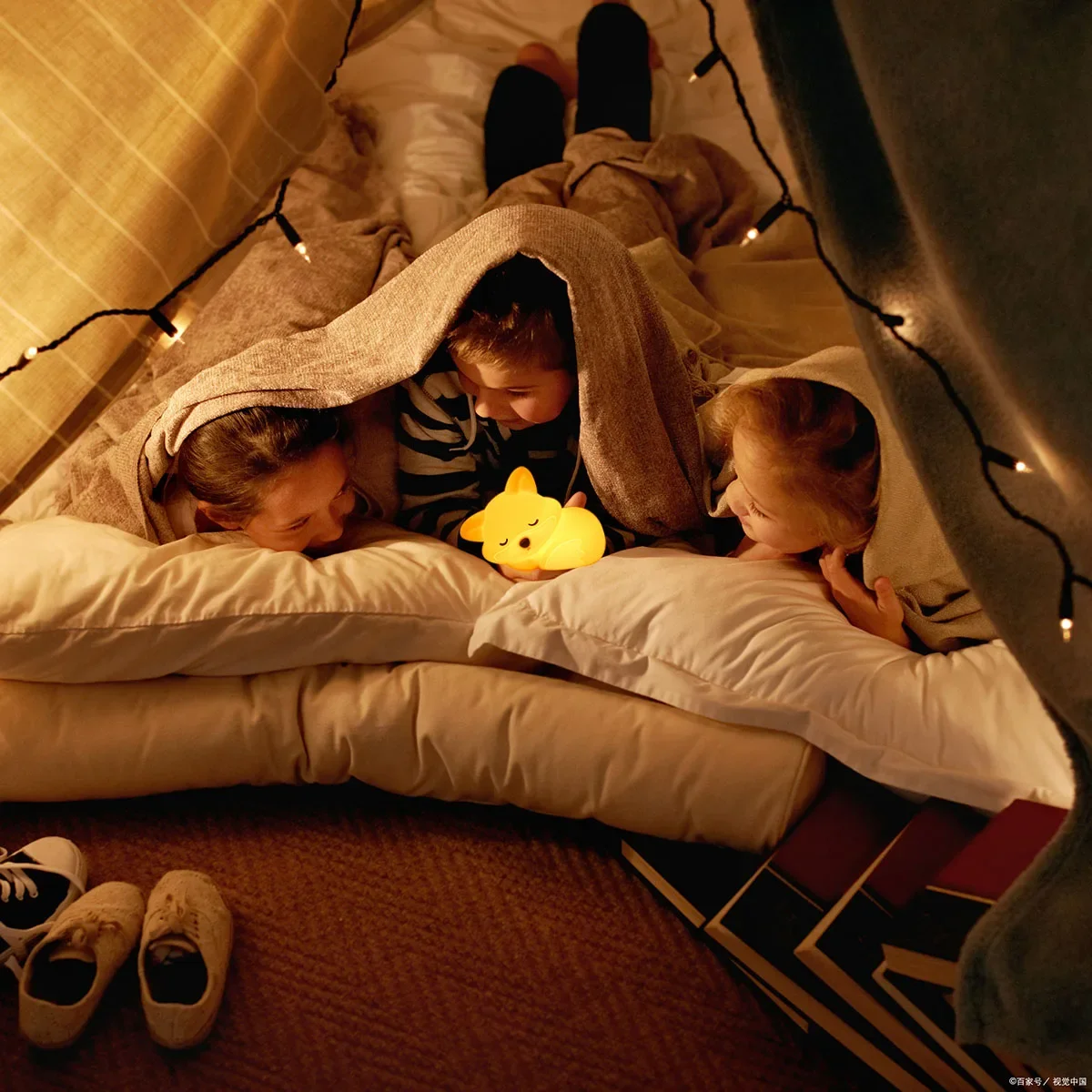 Fox Silicone Night Light USB Charging, with Timer for Bedside Travel Use, Artistic Decorative Emergency Light Gift