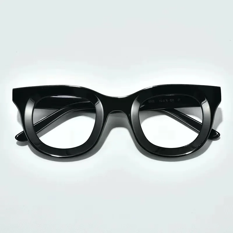 Handmade Retro Square Glasses Frame for Men Women Super Thick Trendy Eyeglasses High-end Quality Acetate Vintag Full Rim Eyewear