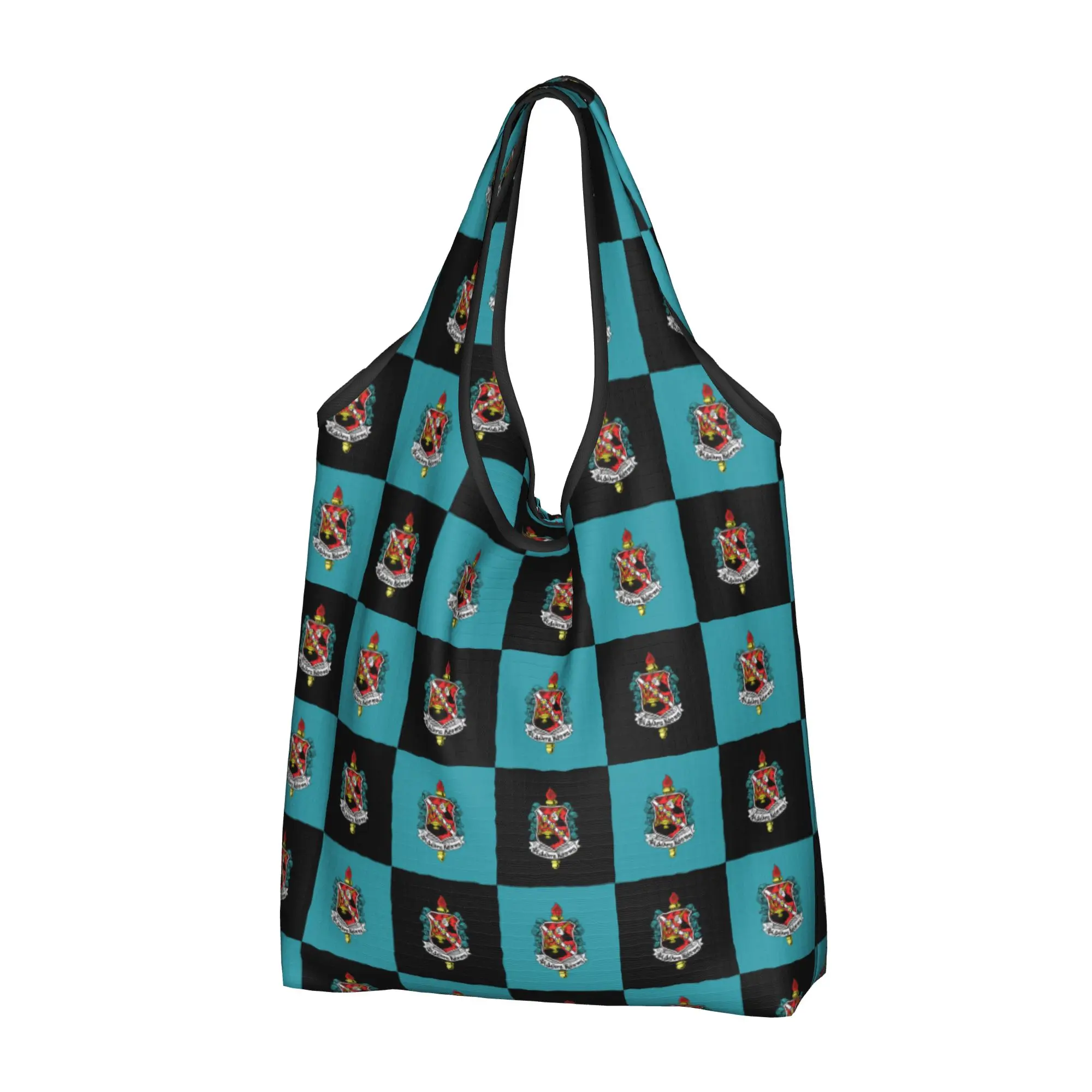 Cute Print 1906 Phi Delta Kappa International  Shopping Tote Bags Portable Shoulder Shopper Checkered Plaid  Handbag