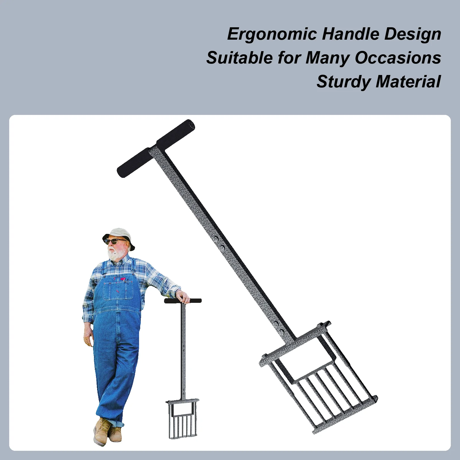 

Lawn Aerator Garden Plug Aerator Manual Coring Spike Plugger Tool Yard Grass Seeding Soil Landscaping Helper For Garden Lawn