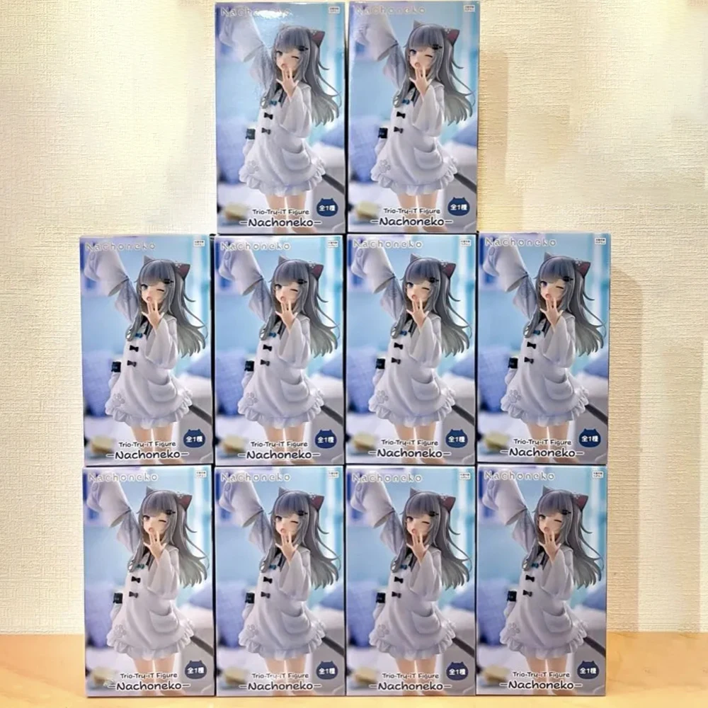 

In Stock Original FuRyu Trio-Try-iT Nachoneko Hennyano Action Figure PVC Model Collectible Toys 22Cm Anime Gift kawaii Doll Toys