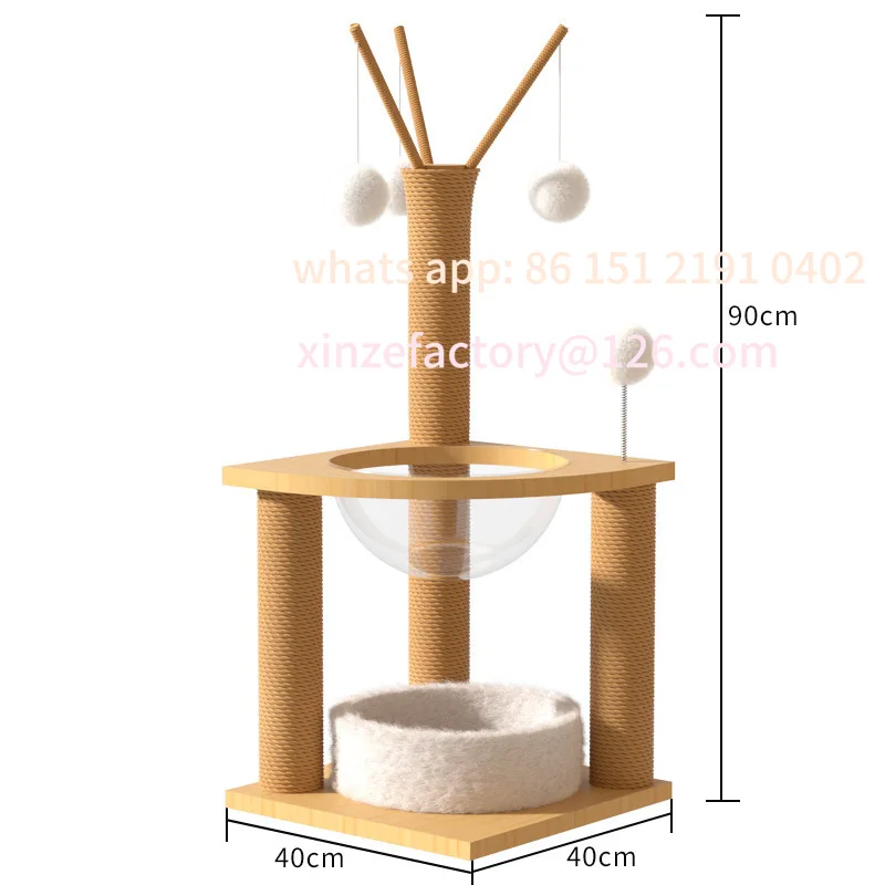 

Customizable climbing frametnest cat tree integrated small apartment short-footed Maine puppet cat shelf Japanese style
