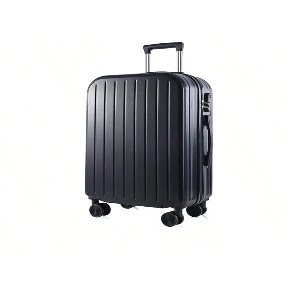 

1pcs/2pcs Minimalist Solid Colorful Luggage Set, Hard Shell Zipper Trolley Suitcase With Square Small Makeup Handbag And Wheels