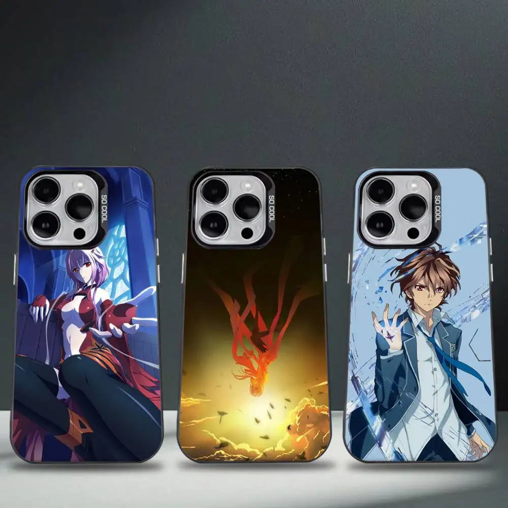 

Anime Guilty Crown Phone Case For iPhone 16,15,14,13,12,11,8,7,Pro,Max,Plus,Mini,XS,SE Anti Fall Black Matte Hard