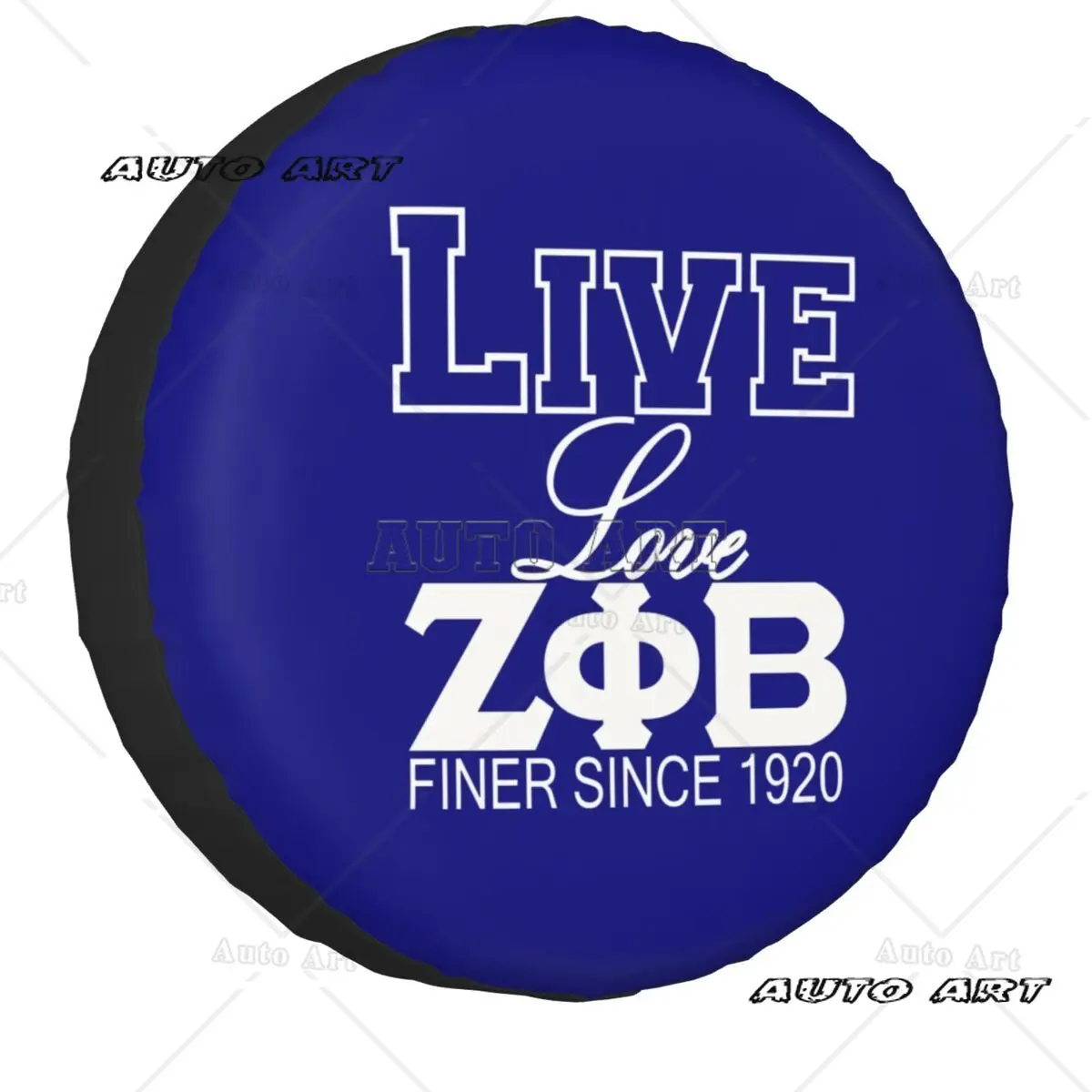 Live Love ZPB 1920 Spare Tire Cover Case for Zeta Phi Beta Greek Letter Car Wheel Protectors Accessories