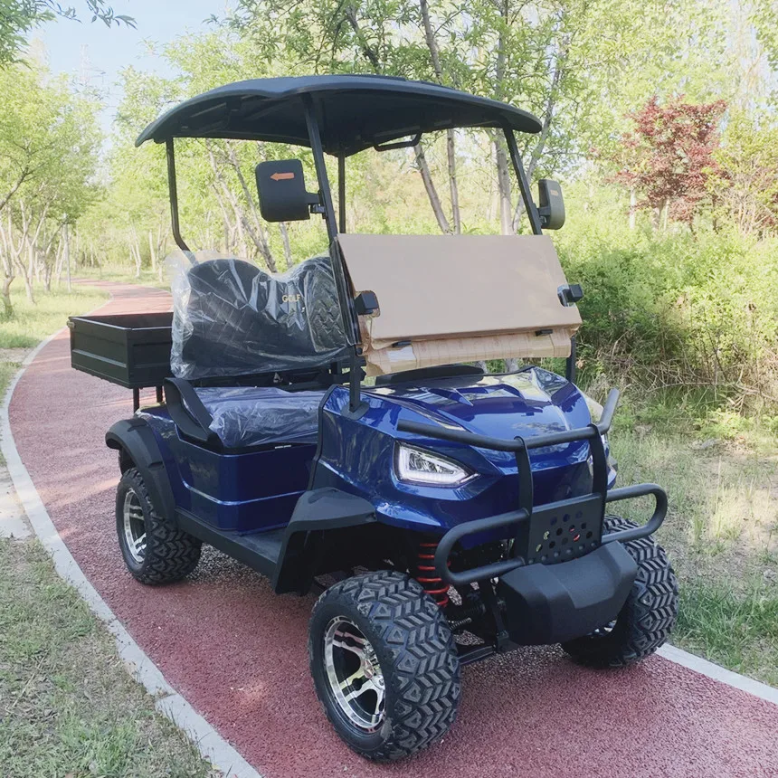 Chariot de golf électrique tout-terrain, batterie au lithium 62, voiture de club, HunInstrument, Bumosquito, automotrice électrique