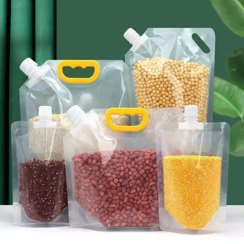 Grains Sealed Bag Cereal Containers Moisture-Proof And Insect-Proof Transparent Food Grade Storage Bag Kitchen Organizer