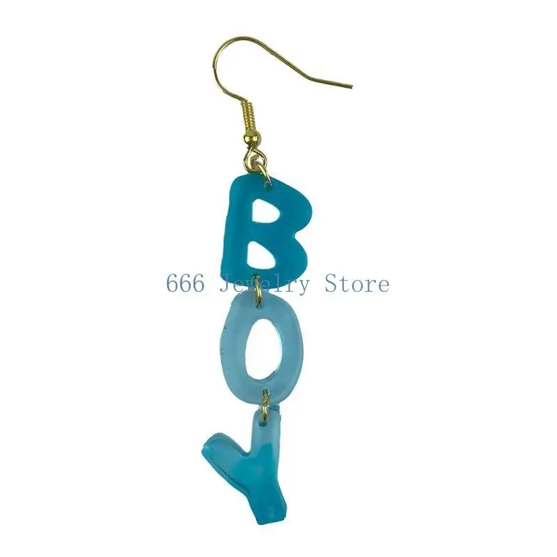 F2TD DIY Art Crafts Ear Studs Mould Casting Mold Handmade Letter Number Eardrop Mold